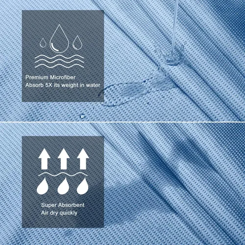 Miniatura 3 de Heathyoga Toalla de yoga caliente antideslizante, toalla de microfibra antideslizante, diseño exclusivo de bolsillos en las esquinas, doble agarre
