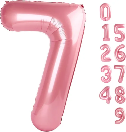 Miniatura 396 de Globos de números de 5 globos de 40 pulgadas, decoraciones de cumpleaños azules para niños y niñas, globos de números azul marino grandes