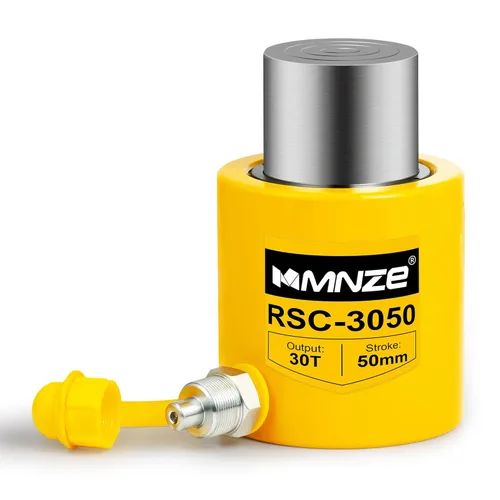 Miniatura 11 de Gato Cilindro Hidráulico de 10T 50mm/2" de Carrera Porta Power Ram Jack Cilindro de Elevación de Acción Simple Se Retrae Automáticamente
