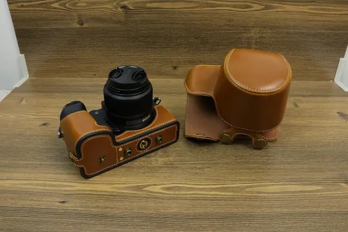 Miniatura 4 de X-S20 - Funda hecha a mano de piel sintética para cámara de cuerpo completo para Fujifilm X-S20 XS20 con lente de 0.591-1.772 in 1.378 in versión