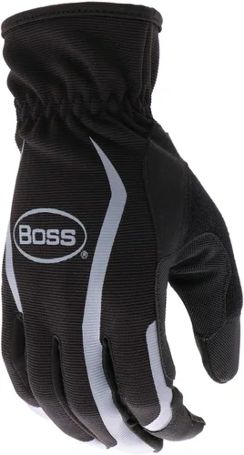 Miniatura 3 de BOSS Guante de trabajo de palma de cuero sintético multiusos para hombre, alta destreza, resistencia a pinchazos, tecnología de pantalla táctil