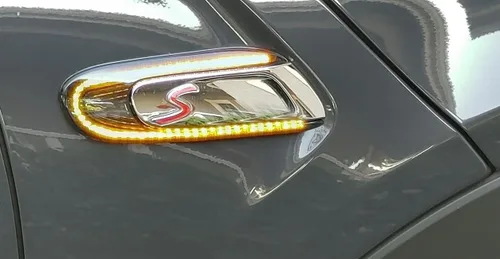 Miniatura 9 de iJDMTOY Kit de luces de señalización laterales LED ámbar con lente ahumada europea, compatible con MINI Cooper F55 F56 F57