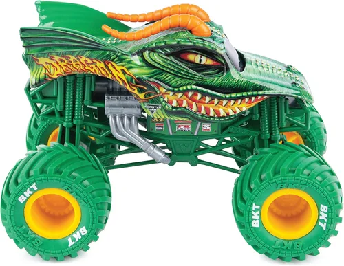 Miniatura 2 de Monster Jam, Camión monstruo dragón oficial, vehículo fundido a presión, escala 1:24