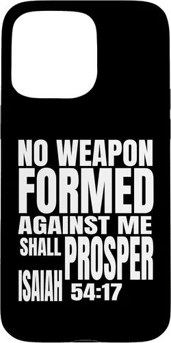 Miniatura 27 de iPhone 13 Pro No hay arma formada contra mí prosperará Isaías 54:17
