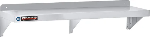 Miniatura 4 de DuraSteel Estante de Acero Inoxidable - 72 Pulgadas de Ancho x 14 Pulgadas de Profundidad Estante de Pared de Metal Comercial NSF Montado