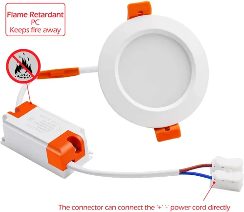 Miniatura 6 de Iluminación LED empotrable de 2 pulgadas, luz Downlight regulable de 3 W (equivalente a halógeno de 35 W), CRI80, luz de techo blanca natural