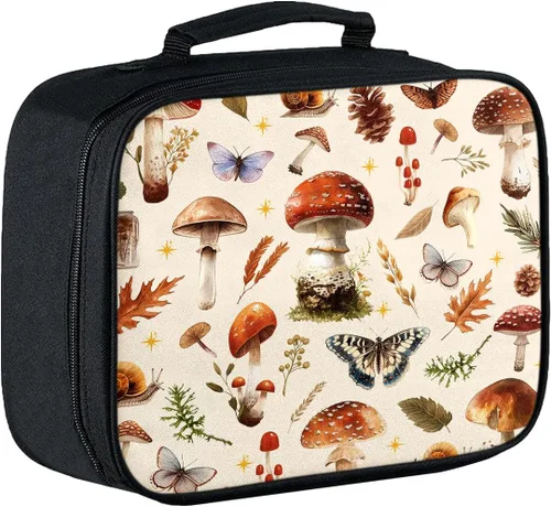 Miniatura 17 de Lonchera para niños, con aislamiento de béisbol, para niños, adolescentes, niños y niñas, con bolsillo con cremallera, bolsa de almuerzo portátil