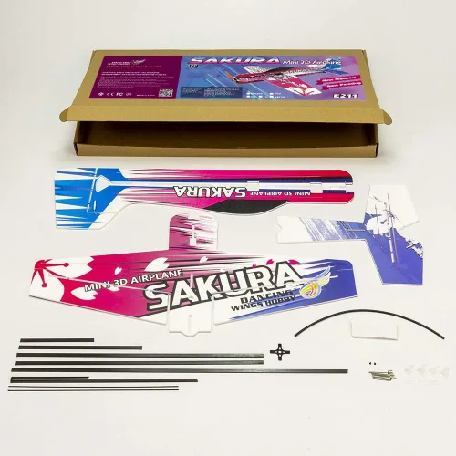 Miniatura 7 de Viloga Avión volador acrobático 3D EPP Sakura, 16.535 in espuma duradera RC kit para construir para adultos