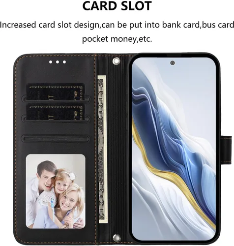 Miniatura 6 de Funda abatible compatible con Blackview Oscal Flat 1c 【Correa con cordón】【Cartera con ranura para tarjeta】【Funda para teléfono】【Cierre magnético】