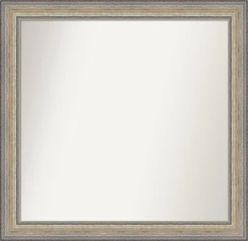 Miniatura 255 de Amanti Art Espejo de baño plateado para sobre fregadero, 28 x 47 pulgadas, espejo rectangular de plata imperial, marco de madera tradicional de gran
