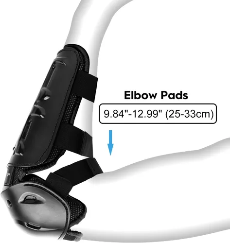 Miniatura 4 de Webetop 4 unidades de rodilleras protectores de codo para adultos, equipo de protección para coderas y rodilleras ajustables para hombre, coderas