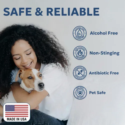 Miniatura 8 de Forticept Maxi-Wash - Spray para tratamiento de puntos calientes, cuidado de heridas y alivio de picazón para perros y gatos. Alivia arañazos