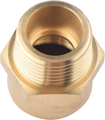 Miniatura 5 de Paquete de 4 adaptadores de rosca hembra G 1/2 (BSP) a rosca macho US 1/2 NPT adaptador de tubería de latón, adaptador G a NPT conector convertidor