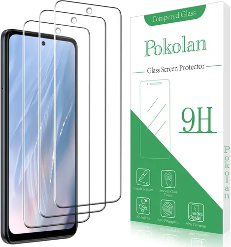 Miniatura 9 de Pokolan Paquete de 3 protectores de pantalla de privacidad para Motorola Moto G Power 5G 2025, película de vidrio templado privado anti espía