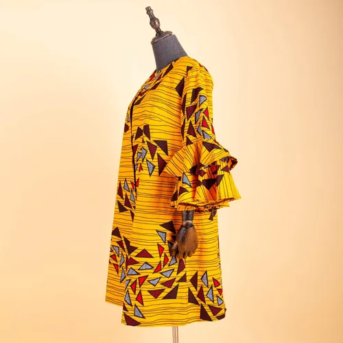 Miniatura 4 de Abrigo de mujer africana Ankara Print Long Jacket Tops Wax Dashiki Ropa
