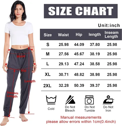 Miniatura 6 de Envlon Womens Yoga Sweatpants Loose Lightweight Workout Joggers Pants Drawstring Comfy Casual Lounge Pants with Pockets