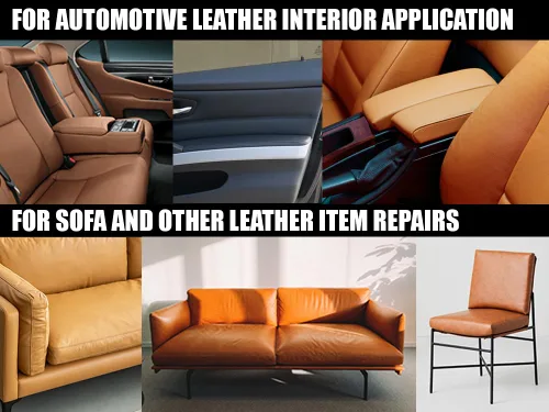 Miniatura 4 de Cinta de reparación de cuero – 4 x 48 pulgadas, autoadhesiva, impermeable, flexible, kit de parches de reparación para sofá, asiento de coche, gris