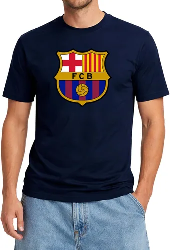 Miniatura 17 de Icon Sports Officially Licensed FC Barcelona Cotton T-Shirt - Unisex Adult azul