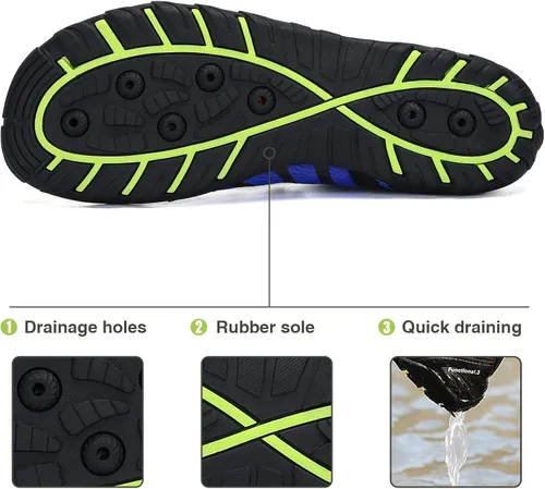 Miniatura 6 de Kararao Mens Womens Water Shoes Quick Dry Swim Shoes Beach Shoes Pool Surfing Aqua Sports