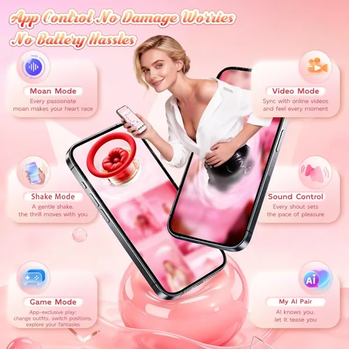 Miniatura 5 de Juguetes sexuales Rose Toy Sucker Vibrador - Juguetes para pezones con 9 modos de vibración y 3 modos de succión, vibradores de juguete sexual