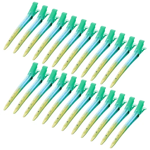 Miniatura 43 de 24 Paquetes de Pinzas Pico de Pato, Bantoye 2.75 Pulgadas Pinzas de Cocodrilo Rizadoras de Metal Antioxidante con Agujeros para Peinado del Cabello