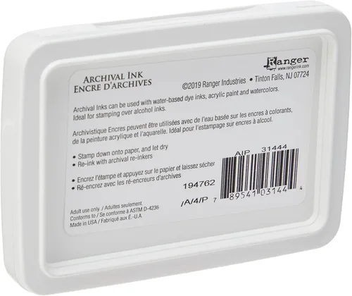 Miniatura 3 de Ranger Archival Ink AIP31444 - Almohadilla de tinta Cobalt Archival Dye Permanente Impermeable Ranger, Multicolor