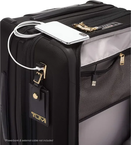 Miniatura 6 de TUMI Alpha Continental - Maleta de transporte de 4 ruedas para hombre, NegroOro, Alpha 3 Continental Dual Access - Equipaje de mano con 4 ruedas