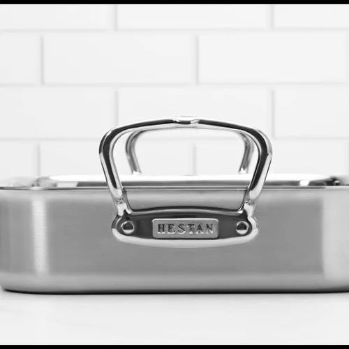 Miniatura 10 de Hestan Provisions – Asador clásico revestido de 14.5" con rejilla de acero inoxidable