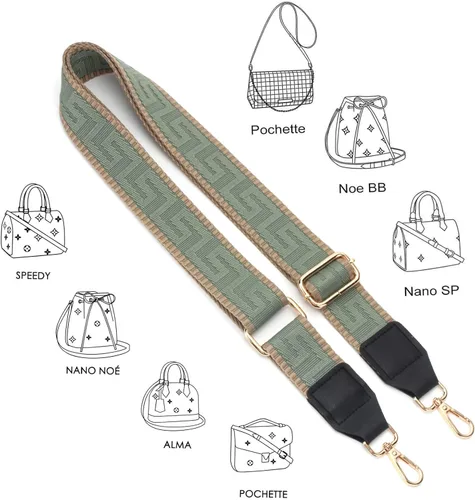 Miniatura 5 de BEUDW Wide Shoulder Strap Adjustable Shoulder Straps Purse Strap Crossbody Canvas Bag Handbag Replacement Shoulder Straps