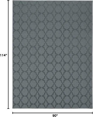 Miniatura 148 de Garland Rug Sparta - Alfombra antideslizante de polipropileno de 2 pies x 12 pies, color negro, ideal para salas de estar y pasillos, elegante