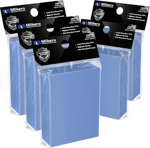 Miniatura 14 de 1000 fundas para tarjetas negras, protectores de mazo con fundas mate para cartas, fundas para cartas de intercambio aptas para MTG, TCG y cartas