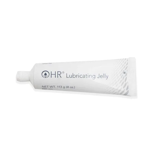 HR® Gelatina lubricante estéril 4oz. (113gm) Tubo abatible laminado laminado, 12 unidades/caja