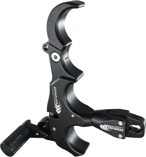 Miniatura 3 de Lanzador de ayuda de arco compuesto y cuerda de bucle D, ajustable puede girar 360° pulgar liberación arco ayuda aleación de aluminio, ayudas