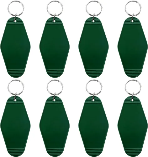 Miniatura 7 de Llavero de motel en blanco para llaves de hotel, soporte para bolsas, llaves de coche, impresión de vinilo de resina, grabado, manualidades, regalos