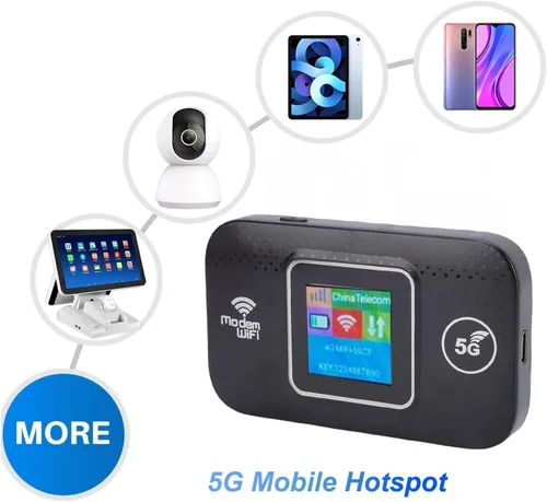 Miniatura 3 de VBESTLIFE Enrutador WiFi móvil 4G LTE con ranura para tarjeta SIM, dispositivo de punto de acceso portátil de viaje de 300 Mbps, módem de Internet