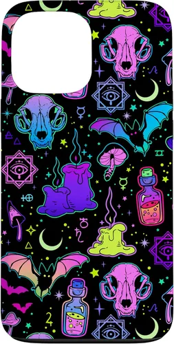 Miniatura 23 de Funda de brujería mágica para iPhone 16 con diseño gótico pastel de Halloween