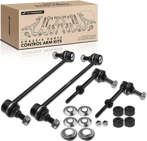 A-Premium Juego de 4, Enlaces de Barra Estabilizadora Delanteros y Traseros Kit Enlaces de Barra Estabilizadora, Compatible con Chevrolet Equinox