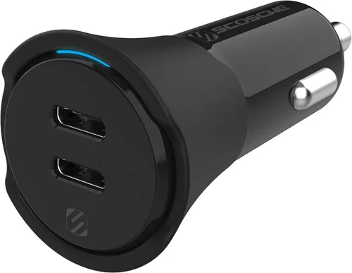 Miniatura 10 de Scosche CPDCA32 PowerVolt - Cargador rápido para automóvil con certificación USB tipo C y USB tipo A de 32 vatios con entrega de potencia 3.0