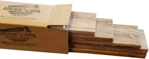Tablones de madera reciclada rústica desgastada para manualidades, proyectos y decoración (20 tablones de 48 pulgadas de largo)