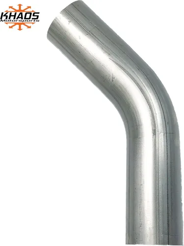 Miniatura 2 de 2.25" 45 grados 304 mandril de acero inoxidable curva tubo de escape / catback USA .065 Khaos Motorsports 2 Pack