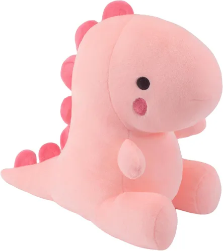 Miniatura 12 de Peluche de dinosaurio de peluche, juguetes lindos de anime, almohada suave de dinosaurio de anime, regalo para niños y niñas, color azul, 10.8 C-blue
