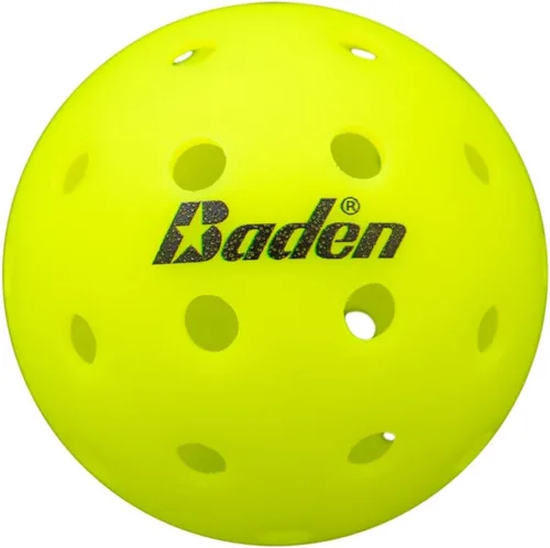 Miniatura 2 de Baden PRO1 - Paquete de 3 pelotas de pickleball para exteriores, aprobadas por Pickleball de Estados Unidos (USAPA), construcción duradera de una