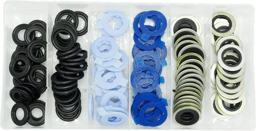 Miniatura 7 de Juego surtido de 120 juntas de tapón de drenaje de aceite de 6 tamaños, compatible con M12 M14 para FORD, reemplaza 097-119, 097-139, 097-116