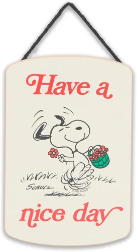 Miniatura 21 de Peanuts Snoopy Be Happy - Decoración redonda de madera para colgar en pared, divertido letrero de Snoopy para decoración del hogar, gran idea de Azul