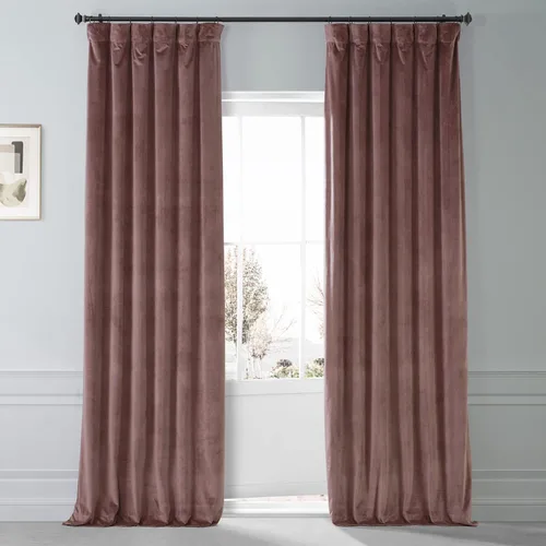 Miniatura 31 de HPD Half Price Drapes Signature - Cortinas opacas de terciopelo extra anchas para dormitorio (1 panel), 100 pulgadas de ancho x 84 pulgadas de Verde