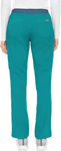 Miniatura 4 de Med Couture Pantalón de yoga para mujer con 7 bolsillos, cintura de punto acanalado ultrasuave y tecnología elástica de 2 vías, MC7739