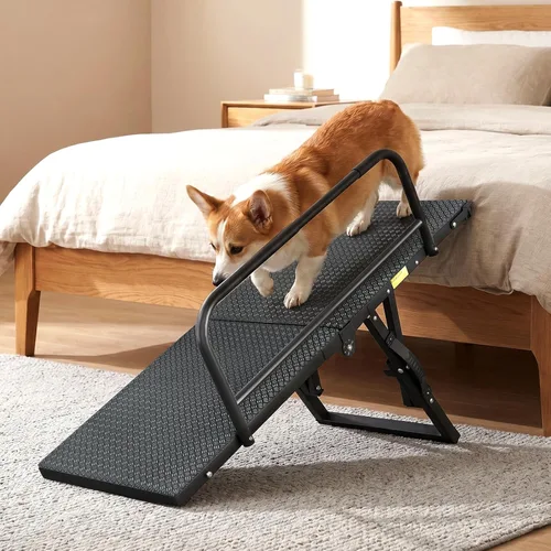 Miniatura 7 de Rampa para perros para automóvil, 76 x 20 pulgadas, rampa extra ancha para perros grandes, rampa antideslizante para perros con 2 almohadillas