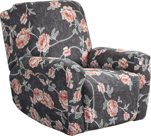 Miniatura 17 de Fundas elásticas para sillas reclinables, 4 piezas, estampado Lazyboy, funda de elastano suave para silla reclinable, protector de muebles