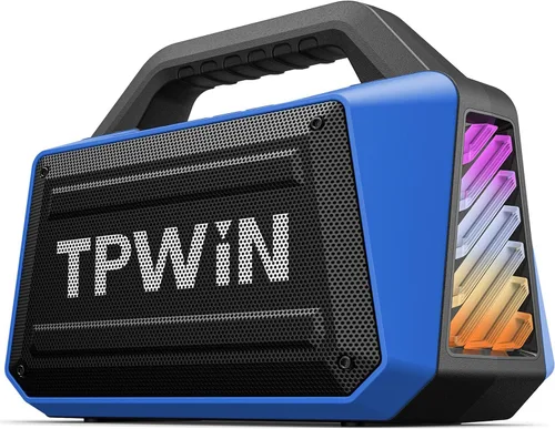 Miniatura 12 de Altavoz Bluetooth - Altavoces resistentes para exteriores de 80W, IPX6 impermeables, tiempo de reproducción de 20H, graves profundos, espectáculo
