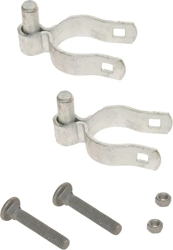 Miniatura 2 de Paquete de 2 Bisagras de Poste de Puerta de Eslabones de Cadena con Pernos y Tuercas (2-3/8 Pulgadas)